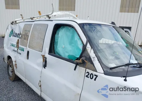 2019 Chevrolet Express 2500 Work Van из США, поврежденный, VIN 1GCWGAFP0K1146489